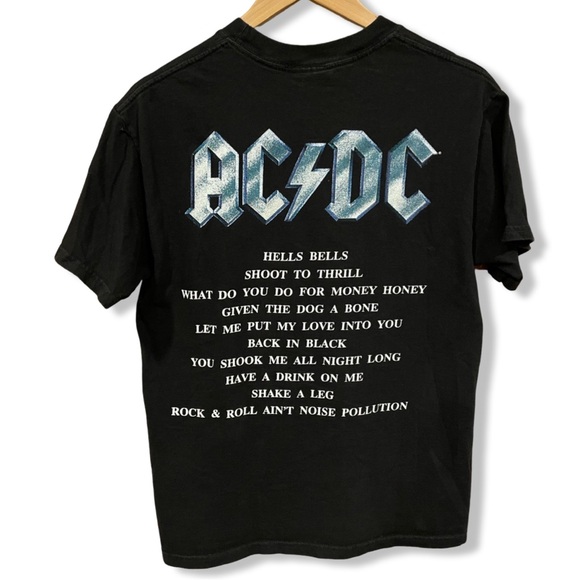 Vintage 2001 AC/DC Back In Black T-Shirt - Picture 2 of 4